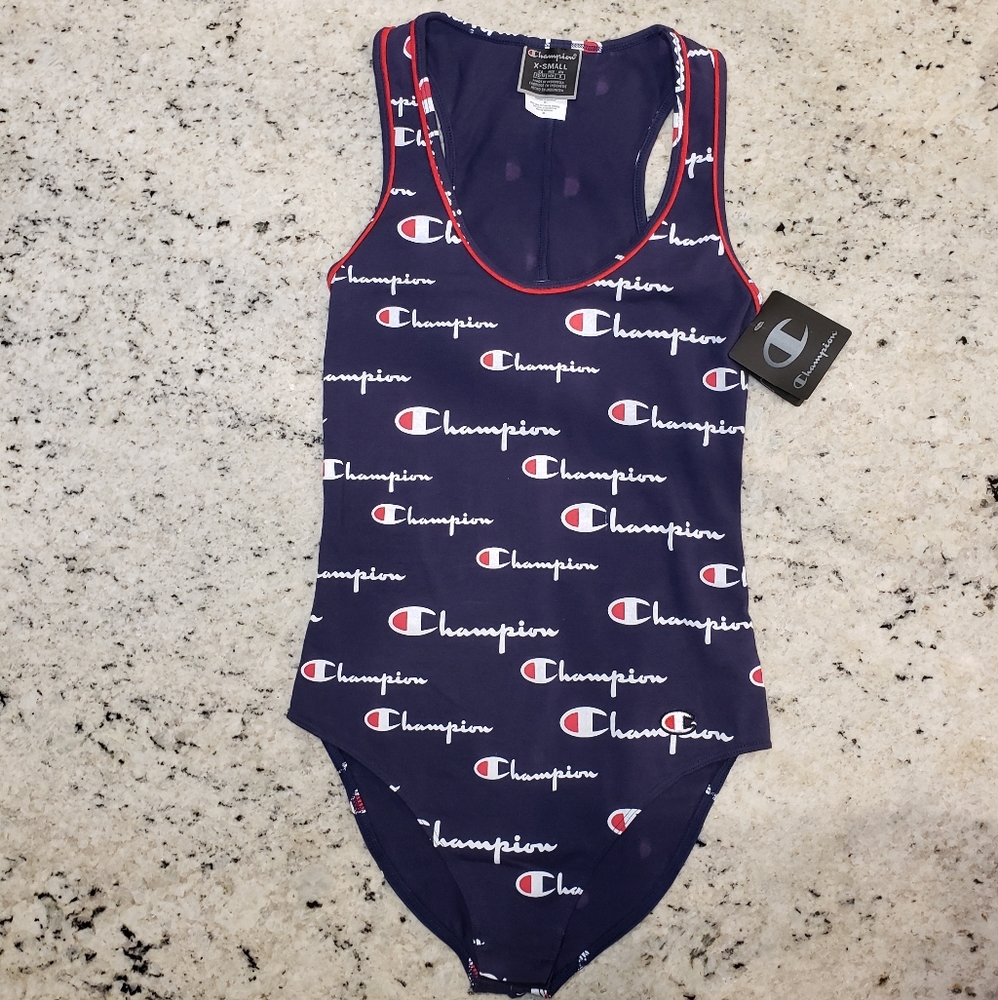 Champion All Over Logo Bodysuit